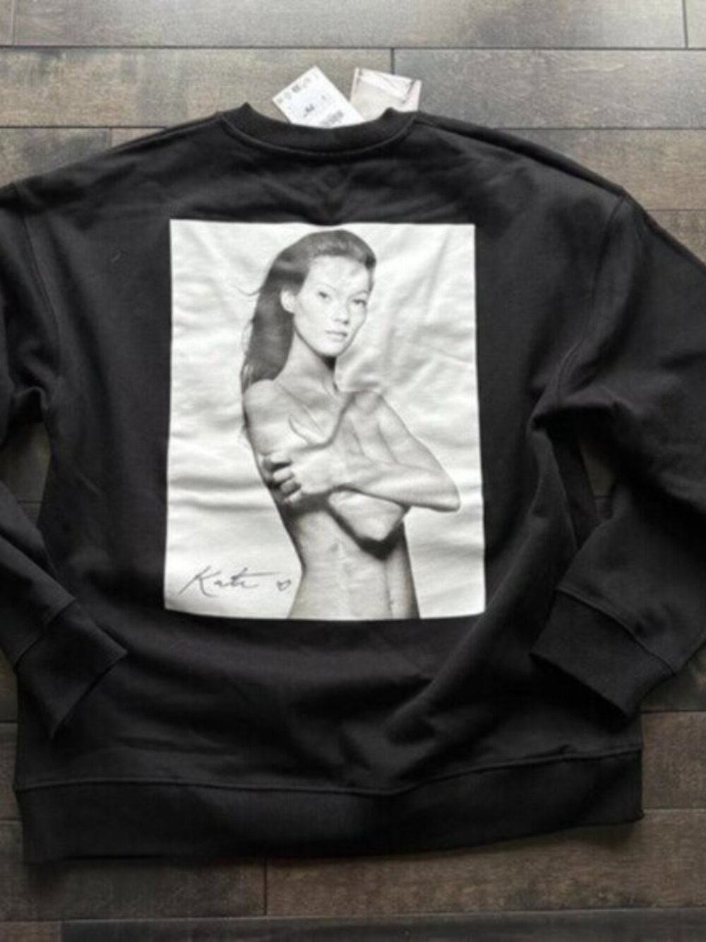 ZARA Kate Moss Photo Terry O'Neill Sweatshirt new with tags